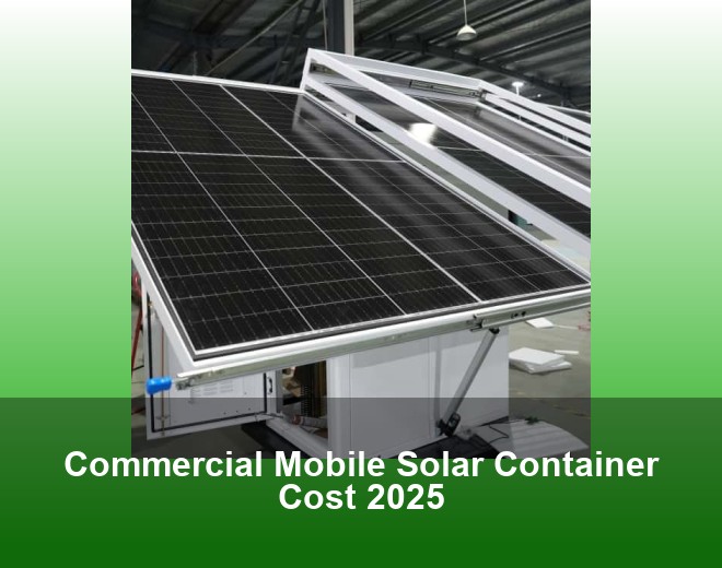 Commercial Mobile Solar Container Cost 2025